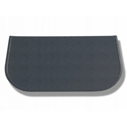 blacha przed kominek stal grafit 70x40cm A
