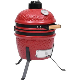 Edinos Czerwony ceramiczny grill z pokrywą D0-G13