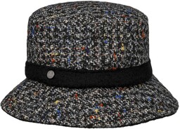 Kapelusz Tekstylny Colour Spots Bucket by Lierys, czarny,