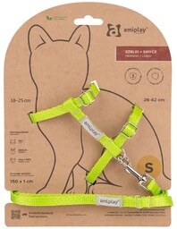 AMIPLAY Szelki plus smycz dla kota S Samba
