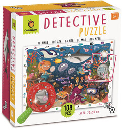 Puzzle GRA detektywistyczna MORSKIE GŁĘBINY DETECTIVE PUZZLE Ludattica