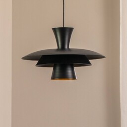 Lampa wisząca Plato Luminex, możliwość ściemniania, czarny, salon