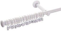Karnisz pojedynczy Modern white matt 160cm, 160 cm