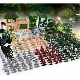 Duży Zestaw Baza Wojskowa Armia Żołnierzyki 300El.