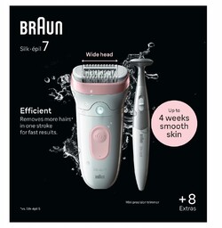 Depilator Braun Silk-épil Series 7 SE7-210 w zestawie