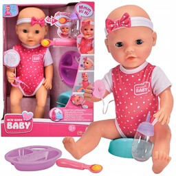 Lalka New Born Baby Słodki Głodny Bobas 35
