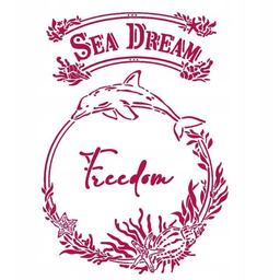 SZABLON MASKA A4 - Stamperia - Sea Dreams
