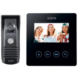 Eura-Tech Eura VDP-52A3 Atira Czarny Wideodomofon jednorodzinny