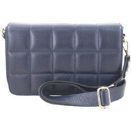 Barberinis Modna torebka pikowana skórzana - Granatowa