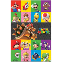 Close Up Plakat Nintendo Super Mario, All Characters,