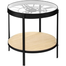 Stolik kawowy Meca 50cm z zegarem