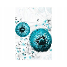 100 70cm Obraz płótno Turkusowe dmuchawce płótno rama