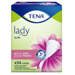 TENA Lady Slim Mini Magic Wkładki anatomiczne, 34szt.