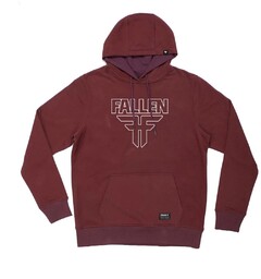 bluza FALLEN - Insignia Hoodie Red/White (RED WHITE)