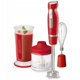 Blender ręczny z siekaczem 1000W Turbo czerwony Sencor