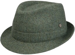 Kapelusz Wełniany Shetland Wool Trilby by Lierys, jasnozielony,