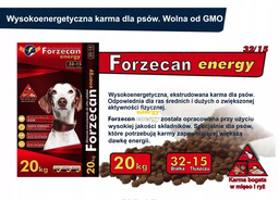 Forzecan Energy 51% mięsa BezGMO 20kg / Nowe