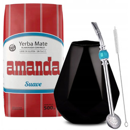 Zestaw Startowy Yerba Mate Amanda Suave + Tykwa