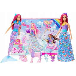 Barbie Dreamtopia kalendarz adwentowy Lalka Barbie 24 Niespodzianki