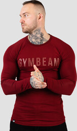 GymBeam Koszulka z długim rękawem FIT Burgundy