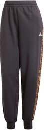 adidas Kobiety Essentials 3-Stripes Animal-Print 7/8 Pants, Black,