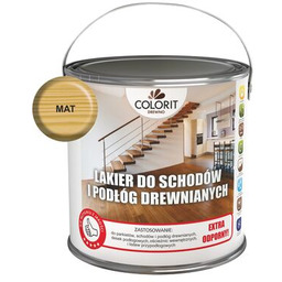 Lakier do schodów i podłóg drewnianych Bezbarwny mat