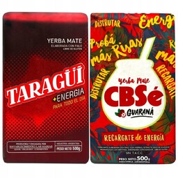 Yerba Mate Cbse Guarana Taragui Energia 2x 500
