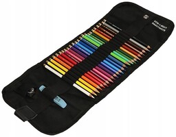 Kredki dla Dzieci 24-kolorów Polycolor w czarnym etui