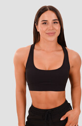 GymBeam Biustonosz sportowy Mesh Panel Black