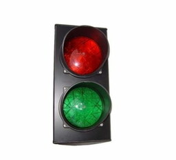 Semafor dwukomorowy w wersji LED 24V do szlabanów