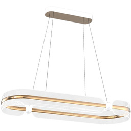 Italux Sopla PND-63728-56W-3K-GD lampa wisząca nowoczesna biały złoty