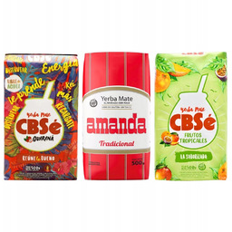Yerba Mate CBSe Energia Guarana Tropicales + Amanda