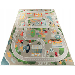 Dywan Crystal Miasto ulice drogi auta cars 140x200