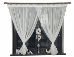 Firana Gotowa Z Zawieszką Ażur Girlanda Glamour 400X145