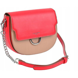 Torebka Listonoszka Elegancka David Jones Red / Camel