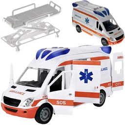 Ambulans Karetka Pogotowia Auto z Dźwięk Pogotowie Światło