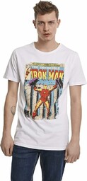 MERCHCODE męska osłona Iron Man koszulka, czarna, S