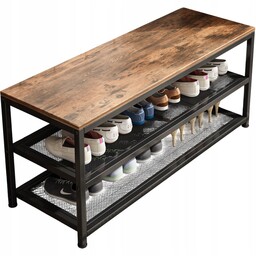 Regał Szafka Na Buty Siedziskiem Duża Półka Industrialna