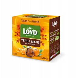 LOYD Yerba Mate o smaku mandarynki piramidki