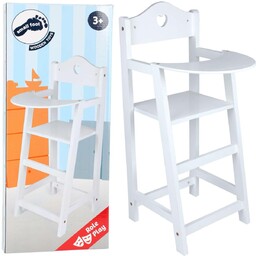 Drewniane Krzesełko do karmienia dla lalek