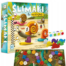 GRA PLANSZOWA SLIMAKI TO MIECZAKI PLANSZOWKA DLA DZIECI