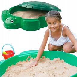 Little Tikes Składana Piaskownica Ogrodowa Basen Żółw Zamykana