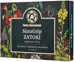 Herbal Monasterium SinuGrip Zatoki, 15 kapsułek