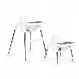 Krzesełko fotelik do karmienia 2w1 tacka pasy Ecotoys