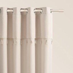 ROOM99 Zasłona ze srebrnymi oczkami Astoria 140 x