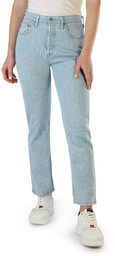 Dżinsy marki Levis model 501_CROP. Kolor Niebieski, Odzież