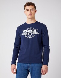 Męski longsleeve Wrangler LS AMERICANA TEE M