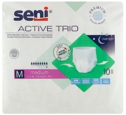 SENI ACTIVE TRIO MEDIUM Elastyczne majtki chłonne, 10szt.