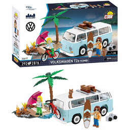 Klocki Cobi 24617 Volkswagen T2A Kombi surfing, plaża,