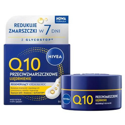 Nivea Q10 Przeciwzmarszczkowe Ujędrnienie Regenerujący krem na noc,